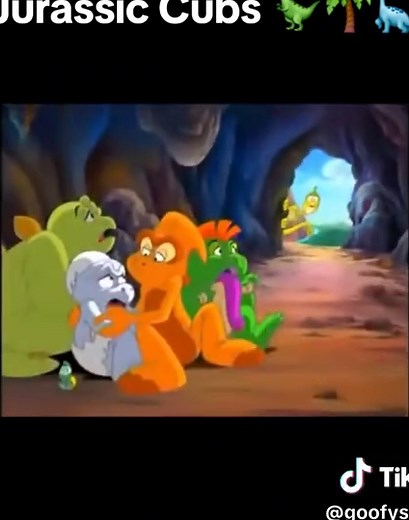 Jurassic Cubs: Nostalgic Prehistoric Cartoons for Kids