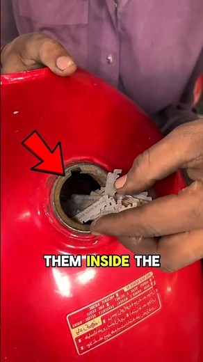 Rusty Fuel Tank Cleaning Trick That Actually Works😱