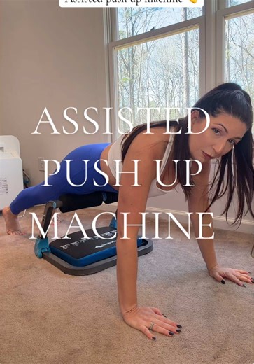 Humbled every time I try pushups. My new assisted push up machine is where you can find me! #pushups #pushup #workoutsforbeginners #pushupseveryday #workoutfromhome