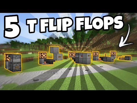 5 Different T Flip Flops In Minecraft Bedrock 1.19!!! (Windows 10, PS5, PS4, Xbox, MCPE, Switch)