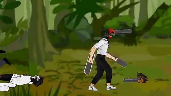 Chainsaw man, Katana man VS Chucky, Jeff, Michael, Jason, Freedy, Leatherface, predators, pennywise