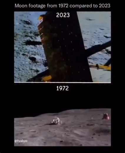 The Abyss | Dark History & Mysteries | Many viewers notice something strange: the Apollo 17 footage from 1972 often appears clearer than modern Moon footage from 2023. But the... | Instagram