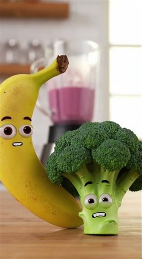 The Milkshake Adventure 🍌🥦🥛 Ep.1 #ai #3d #funny #animation #cartoon
