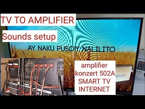 how to connect TV to amplifier