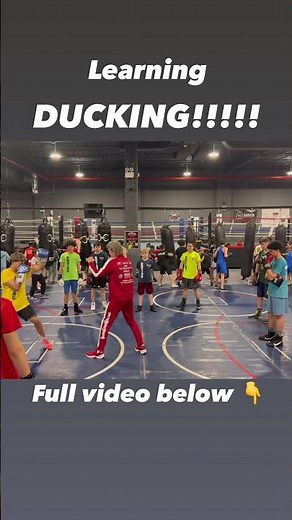 Boxing School and Technique with Coach Mike: Learning Ducks!!! #shorts