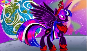 My Little Pony Transform into Nightmare Moon - Mane 6 Mane 7 Princess - MLP Coloring Videos For Kids