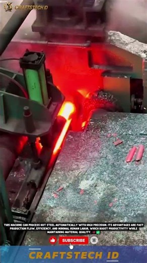 🔥⚙️ Automatic Steel Production Machine Innovation #tech #machine #automaticmachine #technology