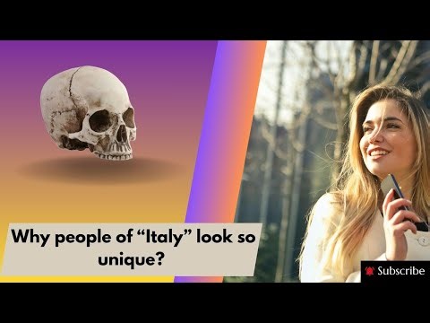 Why people of Italy look so unique?