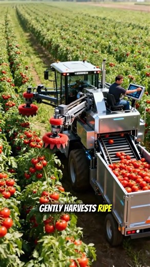 Smart Precision: The Future of Tomato Harvesting #shorts #agriculture #agrifuture #automobile