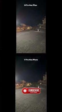 iPhone 17 Vs 16 Ultra Wide Night 4K video #shorts