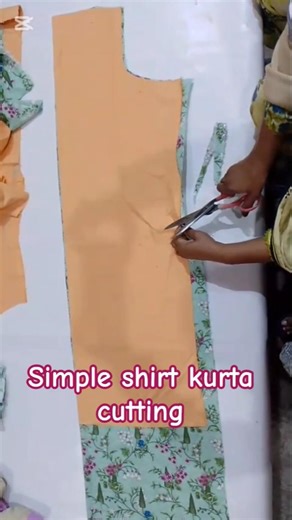 Simple Short Kurta Cutting #shortkurti #kurti #kurtidesign #ytshorts #youtubeshorts #trending