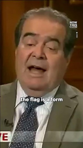Scalia Defends Flag Burning as Free Speech