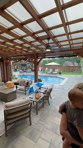1M views · 8K reactions | Cover your pergola & patio with SkyPoly. Architectural grade roofing systems engineered for pergolas and patio covers! Let light through. Keep the rain out! We install on new or old pergolas! DM us for a quote! #pergola #patiocover #pergoladesign #skypoly | Cover Your Pergola | Facebook