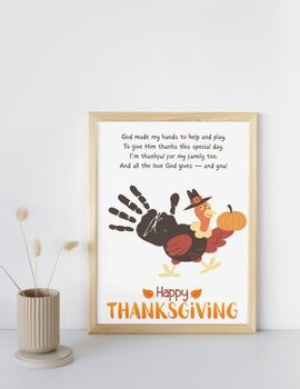 Thanksgiving Handprint Turkey Toddler Preschool Craft Christian Kids Craft pdf