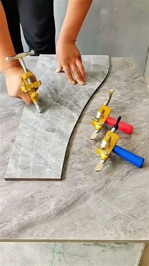 Manual Tile Cutter for Curved and Straight Lines Professional Glass Cutting Tool