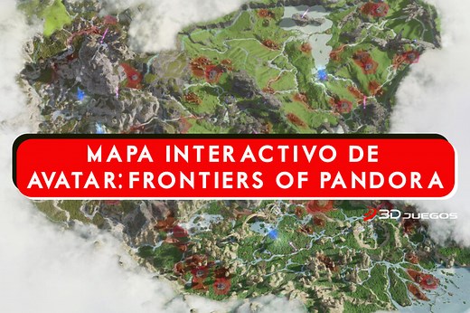 Mapa interactivo de Avatar: Frontiers of Pandora para descubrir cada misión, recurso o secreto del planeta