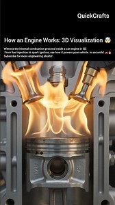 How an Engine Works: 3D Visualization 🤯#shorts