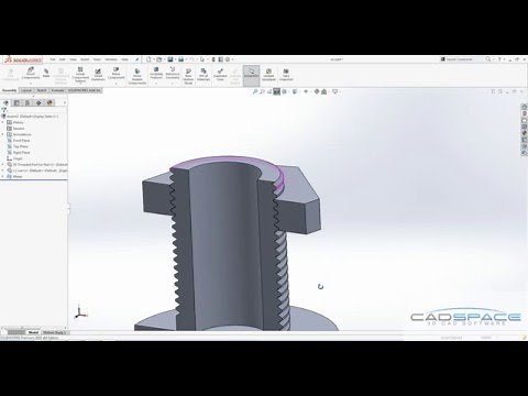 SolidWorks 2016 Thread Feature - Tapping a nut