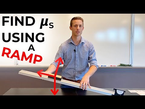 Easily Measure the Coefficient of STATIC Friction With A Ramp