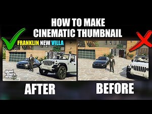 How to Make Cinematic GTA 5 Thumbnail | Rockstar Editor Tutorial #cinematic #thumbnailedit #gta5mod