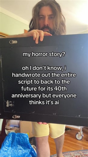 Handwritten Script of Back to the Future: A Horror Story