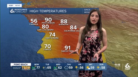 Warm temps for the next few days with rain chances in the near future