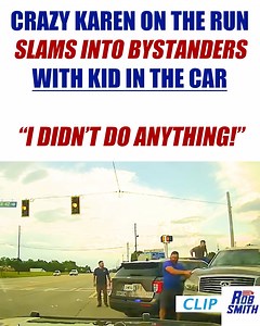 Crazy karen on the run from police SLAMS into bystanders: "I didn't do anything!!" | Rob Smith