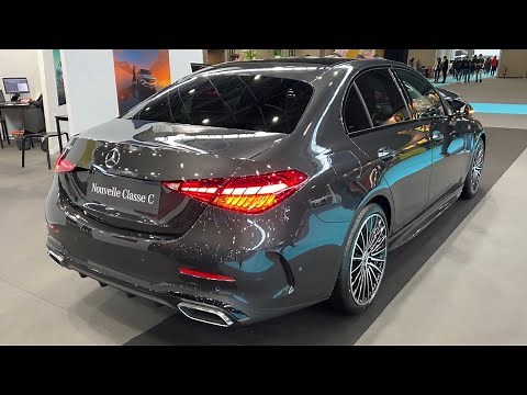 MERCEDES C-Class 2022 - FIRST LOOK & visual REVIEW (AMG Line, Graphite Grey) C200