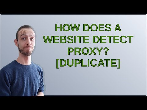 Security: How does a website detect proxy?
