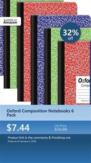 Oxford Composition Notebooks 6 Pack