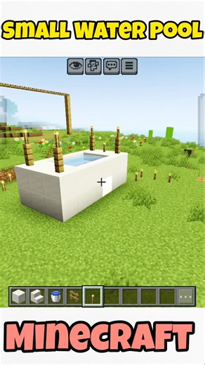 Build Small Water Pool In Minecraft || #trending #viral #minecraft #gaming