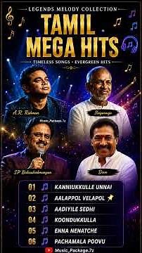 Tamil Mega Hits Collection 🎵 | A.R. Rahman, Ilaiyaraaja, SPB & Deva | Evergreen Tamil Melody Songs