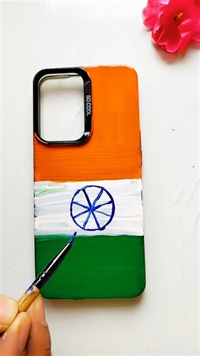 Diy mobile back cover #trending #shorts #art #painting #ytshorts