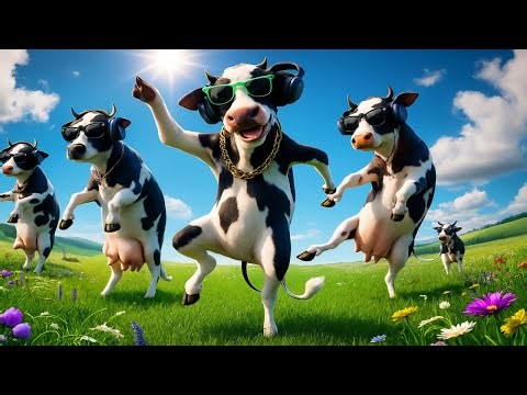 FUNNY COW DANCE 10 │ Cow Song & Cow Videos (Official Moo Video 4K)