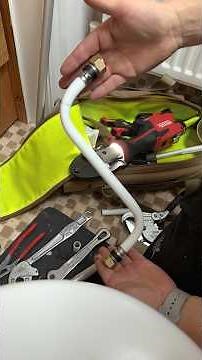 Making my own flexible pipe toilet connection! #asmr #diy #plumber #tools #shorts #subscribe #foryou