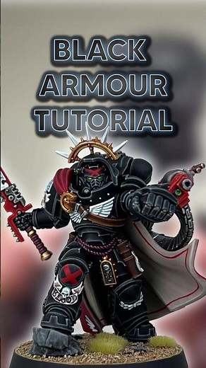 Black Armour Tutorial: Quick Painting Tips Warhammer 40K #warhammer #painting #spacemarine #howto