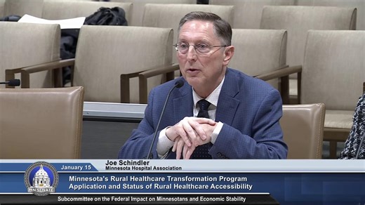Minnesota’s hospitals and health systems are set to lose hundreds of millions of dollars under recent federal policy changes, raising the risk of service cuts, layoffs, and closures across the state. MHA’s Vice President of Finance Policy Joe Schindler addressed these impacts during a Minnesota Senate subcommittee hearing on rural health care. Learn more about the challenges facing Minnesota's hospitals and health systems: https://ow.ly/VL2H50XXA9W | Minnesota Hospital Association