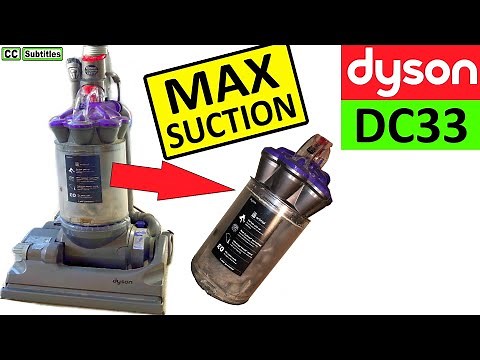 Dyson DC33 How to clean Vortex Cylinder Cyclone for Maximum Suction