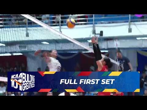 FULL FIRST SET (Semifinals) - Letran Lady Knights vs San Beda Lady Red Spikers | NCAA Season 101