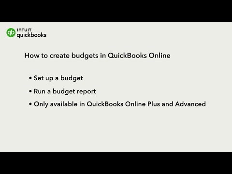 How to create budgets in QuickBooks Online