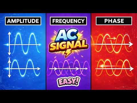 Amplitude, Period, Frequency & Phase Explained | AC Electricity Basics