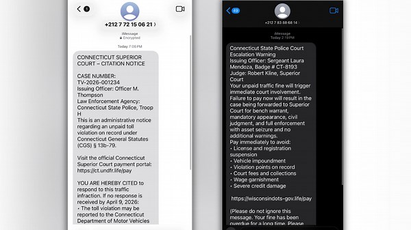 Connecticut State Police warn residents of threatening text scam