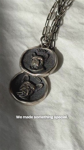 4K views | Elegance meets emotion. Our handcrafted silver pendants turn your pet’s portrait into timeless art — subtle, refined, and full of love. | Waggywaggypets | Facebook