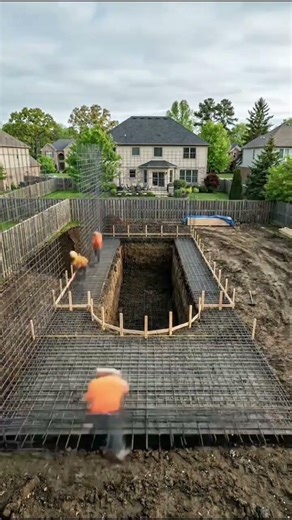 Perfect Pool Finish: Blue Tile Installation Timelapse #ai