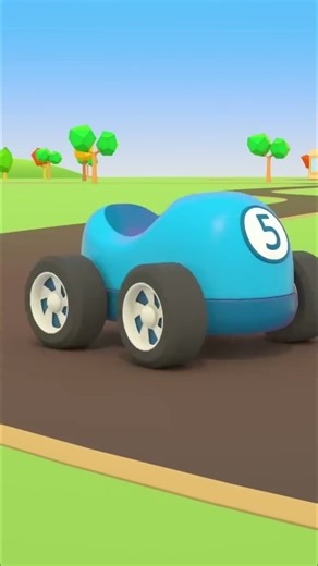 Little cars help the excavator with its work. #cars #constructionvehicles #cartoons