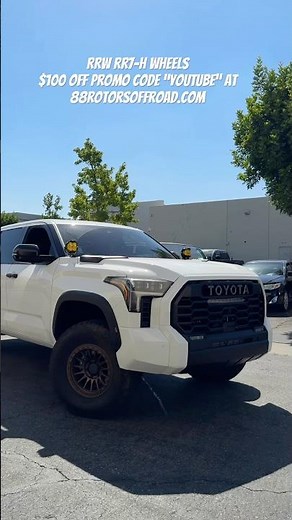 Toyota Tundra TRD Pro RRW RR7-H Wheels on Westcott Designs Lift #88rotorsoffroad