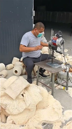 industrial fabric or yarn cutting/processing machine#smartwork #fabric #shorts