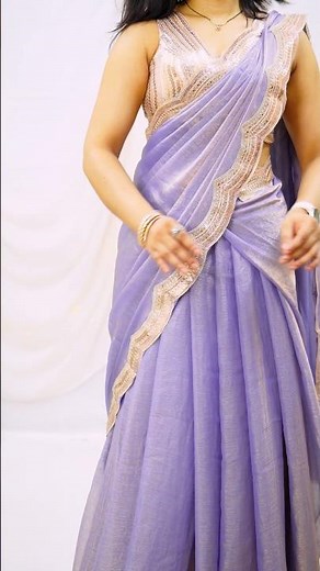 Half Saree Draping Tutorial, Tips ✅🫶 #beautynstyle #saree #sareewearing #sareedraping