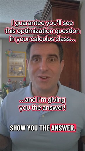 Classic optimization question. Maximize area of the region with a perimeter constraint. #math #maths #calculus | Not Math Club