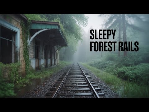 Abandoned Forest Train Station in Rain 🌧️ Deep Sleep Ambience | ASMR